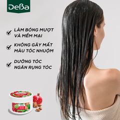 Mặt nạ kem ủ dưỡng tóc DeBa bảo vệ với chiết xuất vỏ quả lựu