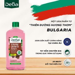 Dầu gội đầu Deba Strong Growth với chiết xuất dầu argan và quinie dành cho tóc mỏng