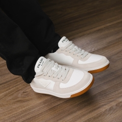 Giày PRADA Triangle Logo White Milk Sneaker