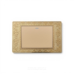 Công tắc 1 phím Hoa văn vàng 24k