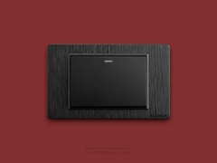 Công tắc 1 phím Nhựa Xước ĐEN