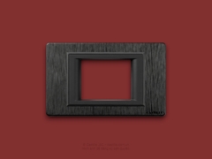 Mặt nạ Át MCB 2P Nhựa Xước ĐEN