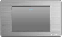 Công tắc 1 phím Inox xước XÁM