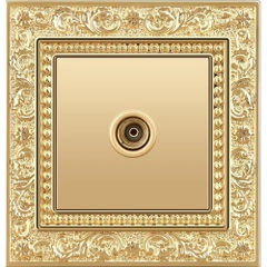Ổ cắm Tivi Đồng Vàng 24k