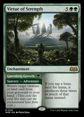 Magic: The Gathering - Wilds of Eldraine - Virtue of Strength // Garenbrig Growth (197)