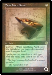 Magic the Gathering - The Brothers' War Retro Artifacts - Semblance Anvil (Schematic Art) - FOIL