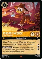 Disney Lorcana ~Whispers in the Well~ Scrooge McDuck - Cavern Prospector (18/204) Cold Foil