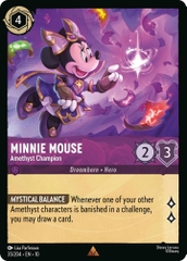 Disney Lorcana ~Whispers in the Well~ Minnie Mouse - Amethyst Champion (35/204)