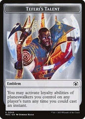 Magic: The Gathering - March of the Machine Commander Tokens - Teferi's Talent Emblem (44)