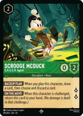 Disney Lorcana ~Whispers in the Well~ Scrooge McDuck - S.H.U.S.H. Agent (89/204) Cold Foil