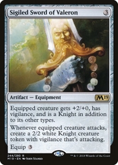 Magic: The Gathering - Core Set 2019 - Sigiled Sword of Valeron (244)