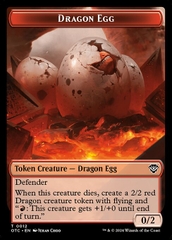 Magic: The Gathering - Outlaws of Thunder Junction Commander Tokens - Dragon Egg (12)