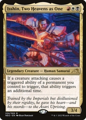Magic: The Gathering - Kamigawa: Neon Dynasty - Isshin, Two Heavens as One (224) Foil