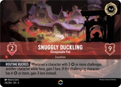 Disney Lorcana ~Ursula's Return~ Snuggly Duckling - Disreputable Pub (Enchanted) (216/204) HoloFoil