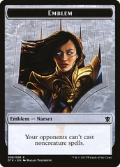 Magic: The Gathering - Dragons of Tarkir Tokens - Narset Transcendent Emblem (8)