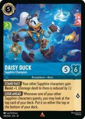 Disney Lorcana ~Whispers in the Well~ Daisy Duck - Sapphire Champion (158/204)