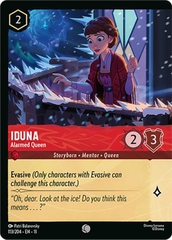 Disney Lorcana ~Winterspell~ Iduna - Alarmed Queen (Foil) (113/204) Cold Foil