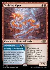 Magic: The Gathering - Wilds of Eldraine - Scalding Viper // Steam Clean (235)