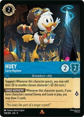 Disney Lorcana ~Fabled~ Huey - Savvy Nephew (138/204) Cold Foil