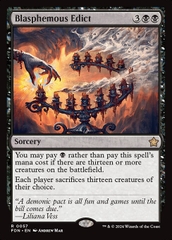 Magic: The Gathering - Foundations - Blasphemous Edict (57)