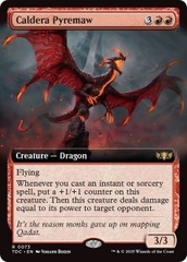 Magic the Gathering - Tarkir: Dragonstorm Commander - Caldera Pyremaw (Extended Art)