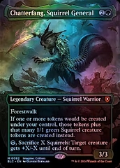 Magic the Gathering - Bloomburrow: Commander - Chatterfang, Squirrel General (Borderless) FOIL