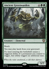 Magic: The Gathering - Outlaws of Thunder Junction Commander - Ancient Greenwarden (186)