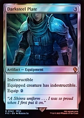 Magic the Gathering - Final Fantasy Commander - Darksteel Plate (Surge Foil)