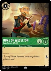 Disney Lorcana - The First Chapter - Duke of Weselton - Opportunistic Official