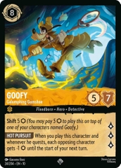 Disney Lorcana ~Whispers in the Well~ Goofy - Galumphing Gumshoe (24/204) Cold Foil