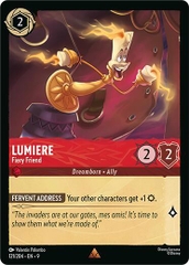 Disney Lorcana ~Fabled~ Lumiere - Fiery Friend (121/204)