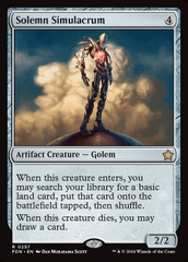 Magic: The Gathering - Foundations - Solemn Simulacrum (257) Foil