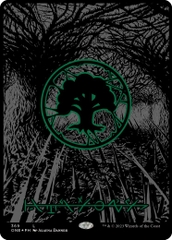Magic the Gathering - Phyrexia: All Will Be One - Forest (Oil Slick Raised FOIL)