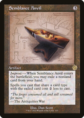 Magic the Gathering - The Brothers' War Retro Artifacts - Semblance Anvil (Schematic Art)