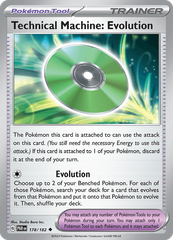 Pokemon TCG - Scarlet & Violet: Paradox Rift - Technical Machine: Evolution