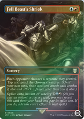 Magic the Gathering - The Lord of the Rings: Tales of Middle-earth Commander - Fell Beast's Shriek (Borderless) - FOIL