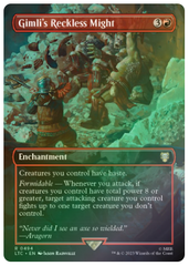 Magic the Gathering -  The Lord of the Rings: Tales of Middle-earth - Gimli's Reckless Might - Borderless - Foil