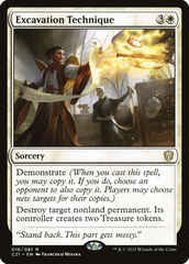Magic the Gathering - Commander 2021 - Excavation Technique