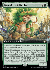Magic the Gathering - Wilds of Eldraine Commander - Knickknack Ouphe (Extended Art)