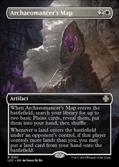 Magic the Gathering - The Lost Caverns of Ixalan Commander - Archaeomancer's Map (Borderless)
