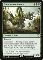Magic the Gathering - Streets of New Capenna Commander Decks - Thunderfoot Baloth