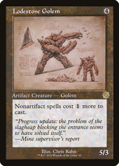 Magic the Gathering - The Brothers' War Retro Artifacts - Lodestone Golem (Schematic Art)