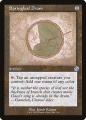 Magic the Gathering - The Brothers' War Retro Artifacts - Springleaf Drum (Schematic Art)