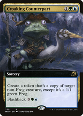 Magic the Gathering - Innistrad: Midnight Hunt - Croaking Counterpart (Extended Art)