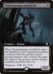 Magic the Gathering - Innistrad: Crimson Vow - Shadowgrange Archfiend (Extended Art)