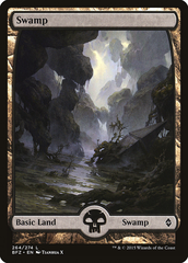 Magic the Gathering - Battle for Zendikar - Swamp (264 E - Full Art)
