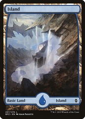 Magic the Gathering - Battle for Zendikar - Island (257 C - Full Art)