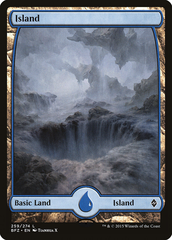 Magic the Gathering - Battle for Zendikar - Island (259 E - Full Art)