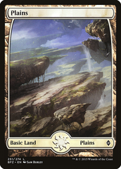 Magic the Gathering - Battle for Zendikar - Plains (251 B - Full Art)