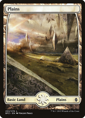 Magic the Gathering - Battle for Zendikar - Plains (253 D - Full Art)
